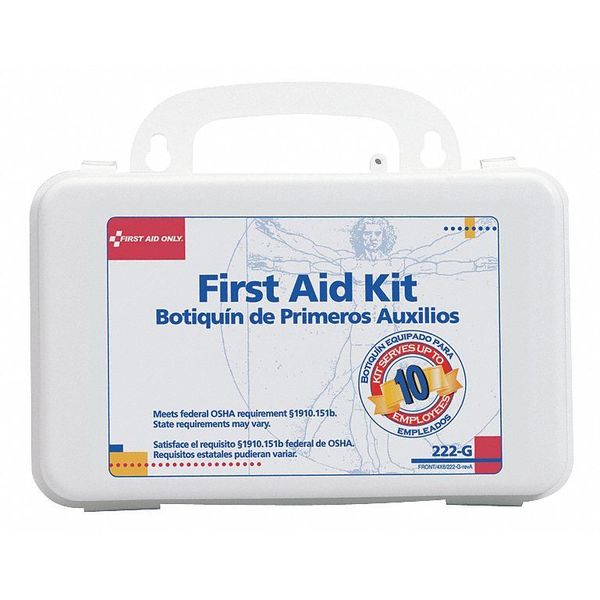 First Aid Kit, Plastic, 10 Person