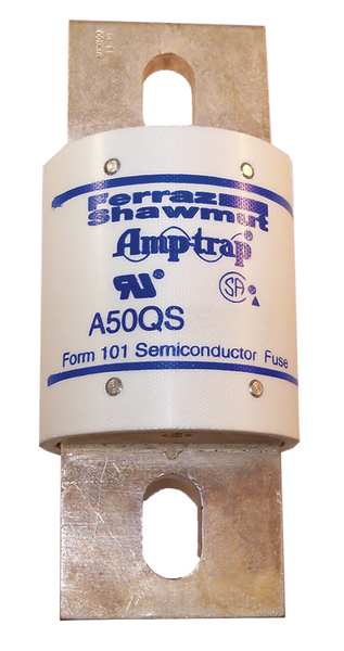 Semiconductor Fuse, Fast Acting, 1,200 A, A50QS Series, 500V AC, 500V DC, 7