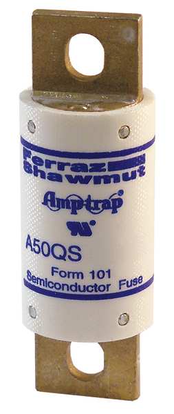 Semiconductor Fuse, Fast Acting, 150 A, A50QS-Y Series, 500V AC, 500V DC, 3-5/8