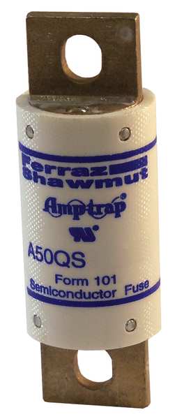 Semiconductor Fuse, Fast Acting, 150 A, A50QS-Y Series, 500V AC, 500V DC, 3-5/8