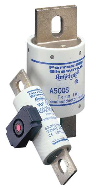 Semiconductor Fuse, Fast Acting, 500 A, A50QS Series, 500V AC, 500V DC, 4-1/2