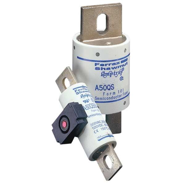 Semiconductor Fuse, Fast Acting, 225 A, A50QS Series, 500V AC, 500V DC, 4-3/8