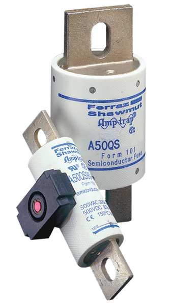 Semiconductor Fuse, Fast Acting, 300 A, A50QS Series, 500V AC, 500V DC, 4-3/8