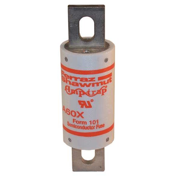 Semiconductor Fuse, Fast Acting, 350 A, A60X Series, 600V AC, Not Rated, 5-1/8