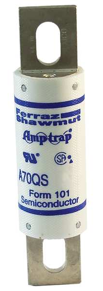 Semiconductor Fuse, Fast Acting, 150 A, A70QS-K Series, 700V AC, 700V DC, 5-1/16