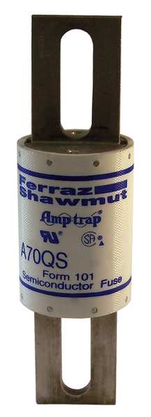 Semiconductor Fuse, Fast Acting, 600 A, A70QS-K Series, 700V AC, 700V DC, 7-1/16