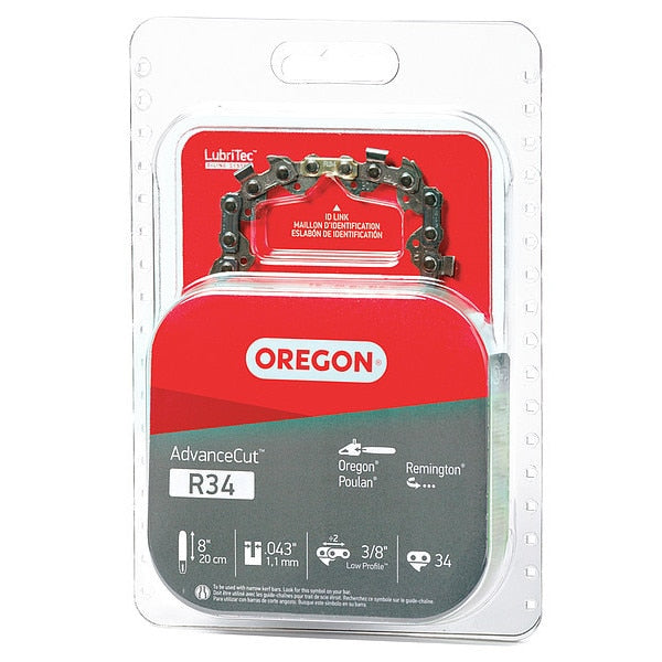 Saw Chain, 8 In., .043 In., 3/8 In. Pitch