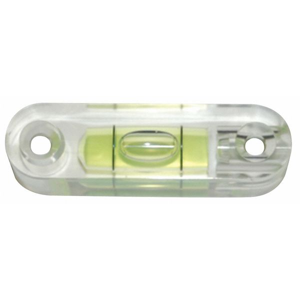 Level Vial, Acrylic, 2.630 In L, PK10