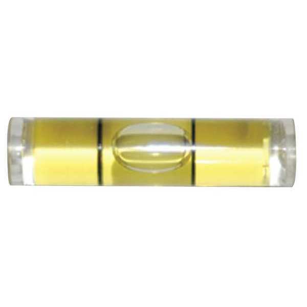 Level Vial, Acrylic, 1.544 In L, PK25