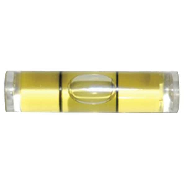 Level Vial, Acrylic, 1.375 In L, PK25