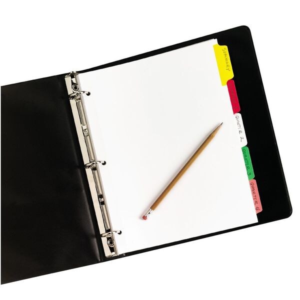 AveryÂ® Big Tabâ¢ Write & Erase Dividers 23076, 5 Multicolor Tabs, 1 Set