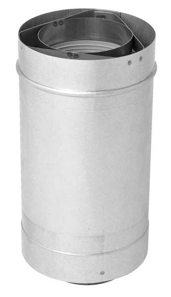 Waterheater Vent Pipe, 12In L, 3In Dia.