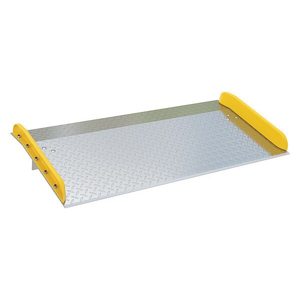 Dockboard, Aluminum, 20,000 lb, 36 x 72 In