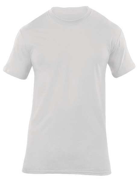 Utili-T Crew Neck Shirt, White, 2XL, PK3