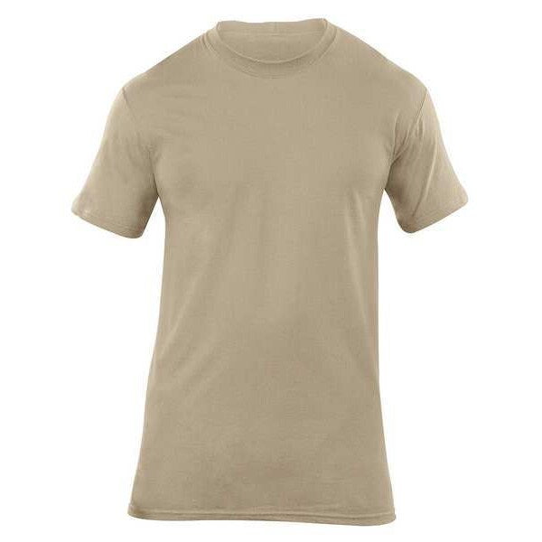 Utili-T Crew Neck Shirt, ACU Tan, L, PK3