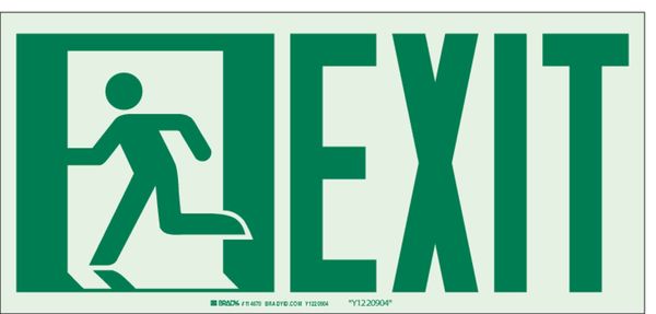 Exit Sign, English, 15