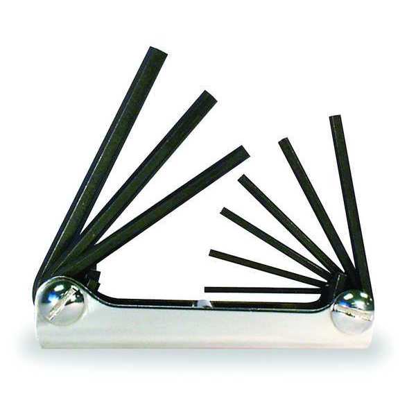 9 Piece SAE Fold-Up Hex Key Set, 20911