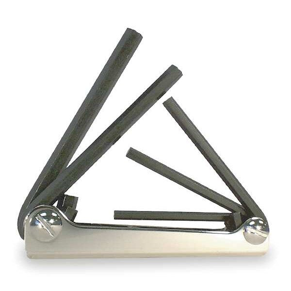 5 Piece SAE Fold-Up Hex Key Set, 20511