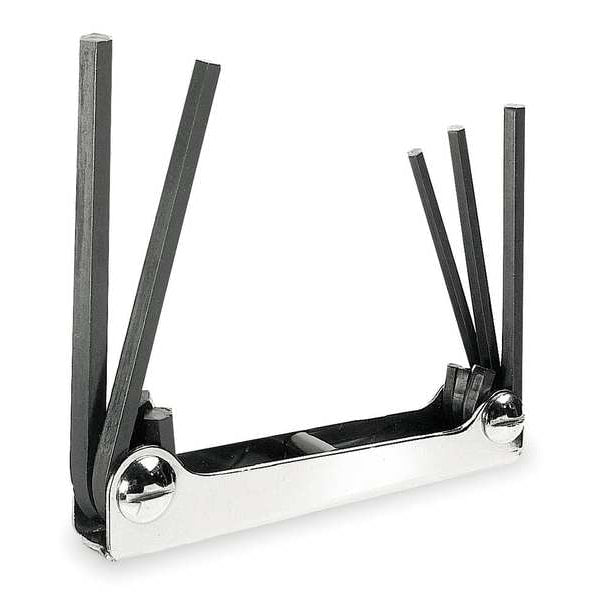 7 Piece Metric Fold-Up Hex Key Set, 21171
