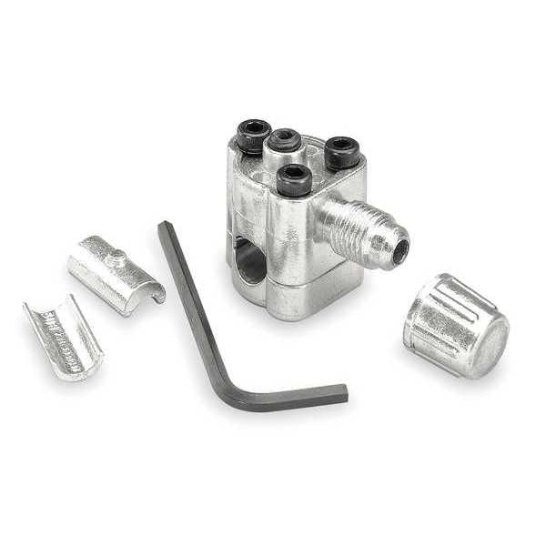 Refrigeration Line Piercing Valve, Connection Size 1/4 in, 5/16 in, and 3/8 in OD, Aluminum