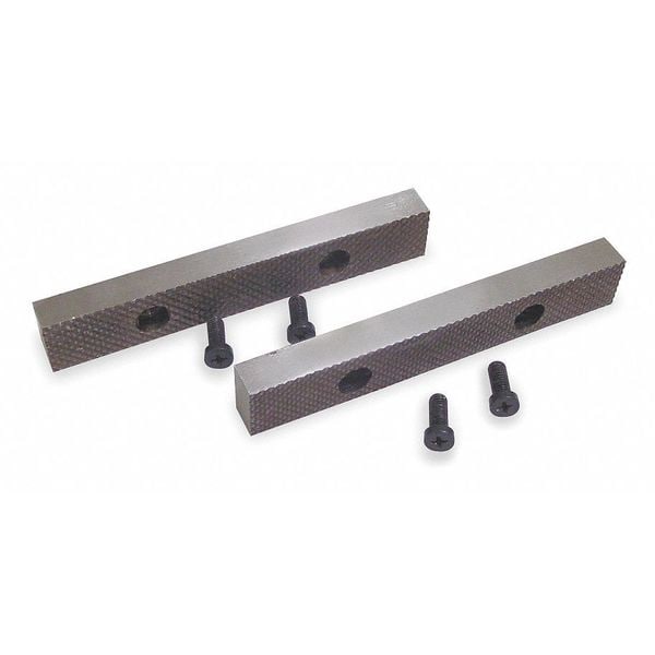 Jaw Inserts, 5 x 1 1/4 x 5/8 In, PK2