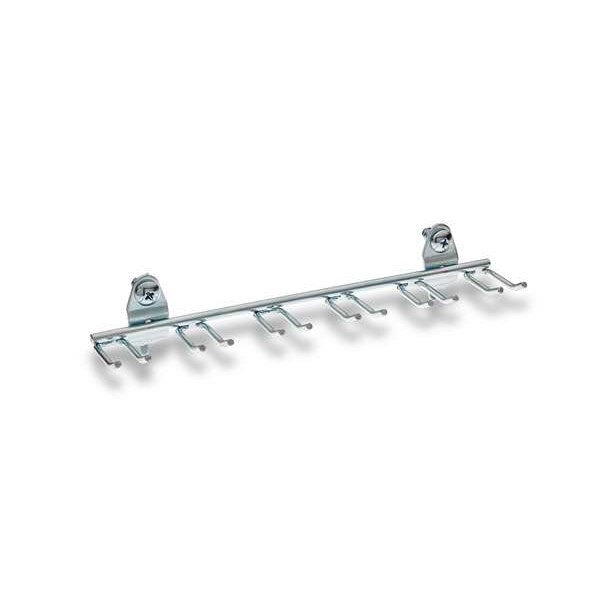 8-1/8 In. W Steel Multi-Prong Tool/Wrench Holder for 1/8 In. and 1/4 In. Pegboard 5 Pack