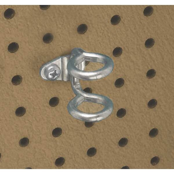 3/4 In. I.D. Steel Double Ring Tool Holder for 1/8 In. and 1/4 In. Pegboard 10 Pack