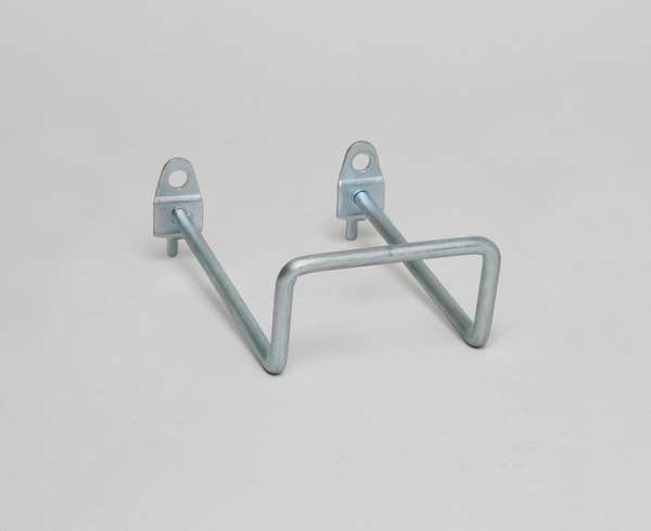 5 In. 80 Degree Bend Steel Double Closed End Loop Pegboard Hook for 1/8 In. and 1/4 In. Pegboard 5 Pack