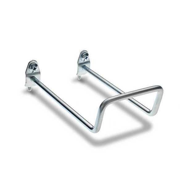 5 In. 80 Degree Bend Steel Double Closed End Loop Pegboard Hook for 1/8 In. and 1/4 In. Pegboard 5 Pack