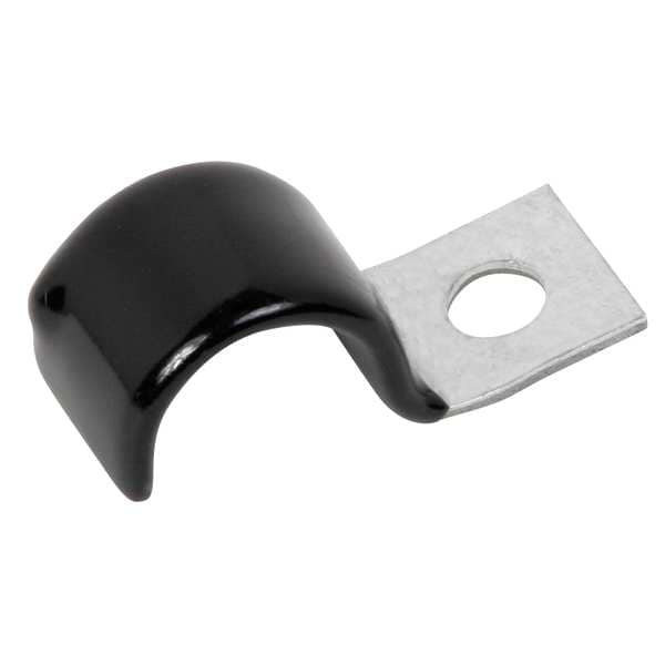 Half Clamp, Cushioned, Dia 3/8 In, PK50