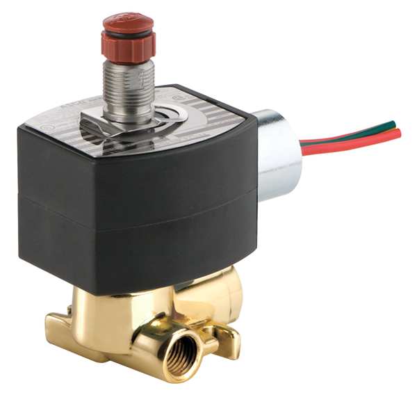 24V DC Stainless Steel Solenoid Valve, Universal, 1/4 in Pipe Size