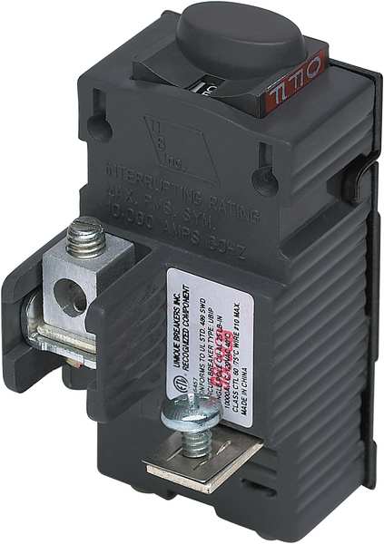 Miniature Circuit Breaker, 30 A, 120V AC, 1 Pole, Bolt On Mounting Style, UBIP Series
