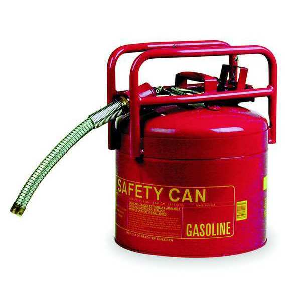 5 gal. Red Galvanized steel Type II DOT Safety Can for Flammables