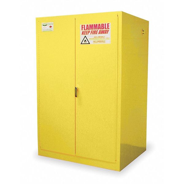 Haz Waste Cabinet, Vertical, 60 Gal., YLW