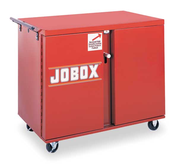 JOBOX Rolling Work Bench - 4 Drawers, 1 Shelf, 4