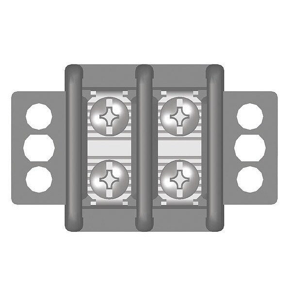 Terminal Strip, 30A, 2 Pole, 600VAC