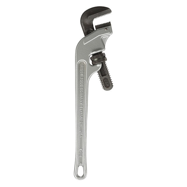 18 in L 2 1/2 in Cap. Aluminum End Pipe Wrench