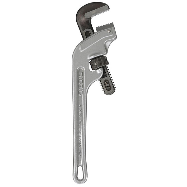 14 in L 2 in Cap. Aluminum End Pipe Wrench