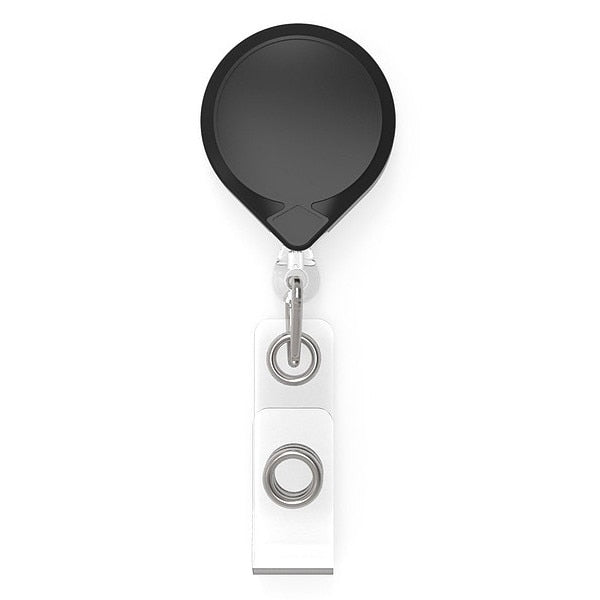 Blk, MiniBack ID Vinyl Strap Swivel Clip