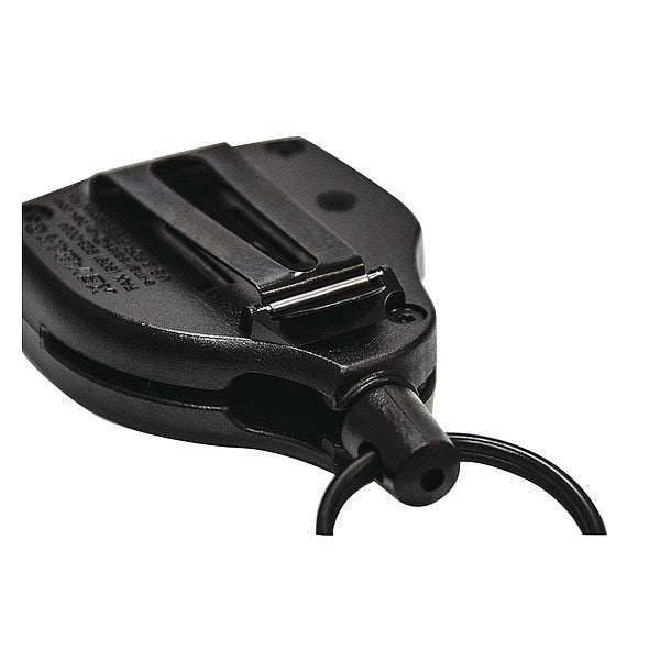 Key Reel, Split Ring Type, 1 1/4 in Ring Size, Black