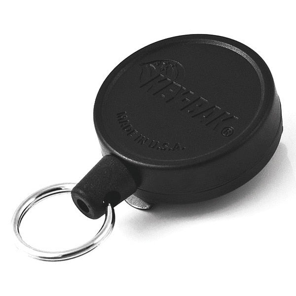 Key Reel, Split Ring Type, Black