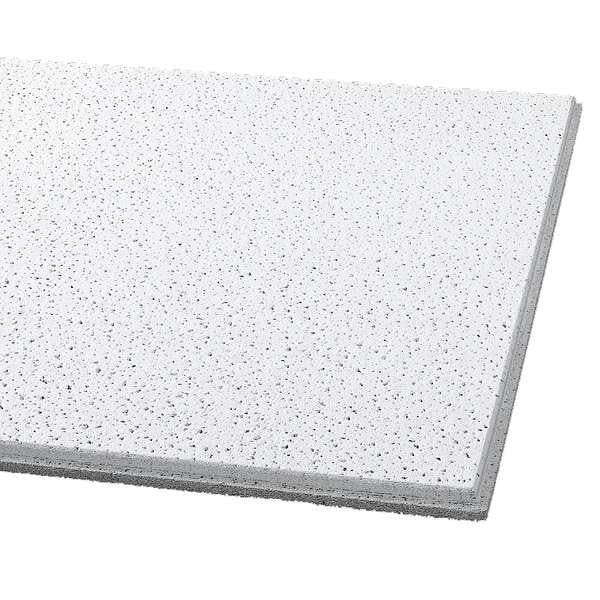 Fine Fissured Ceiling Tile, 24 in W x 24 in L, 12 PK