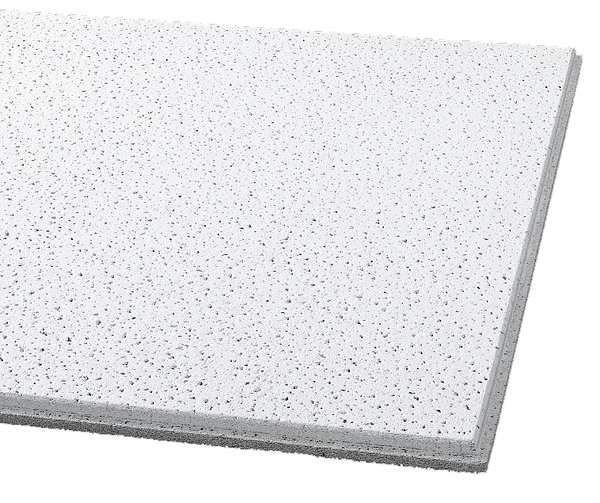 Fine Fissured Ceiling Tile, 24 in W x 24 in L, 16 PK