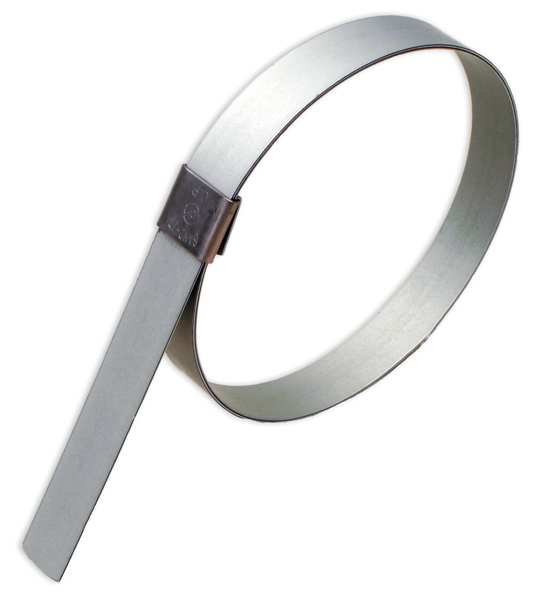 Hose Clamp, Galv.CS, Min.Dia. 3/4 In., PK10