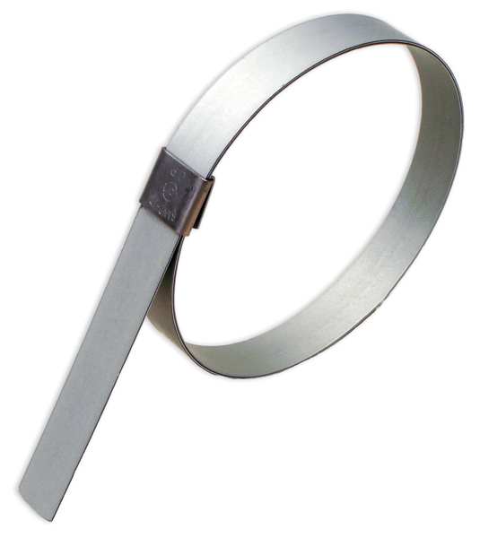 Hose Clamp, Galv.CS, Min.Dia. 3/4 In., PK10