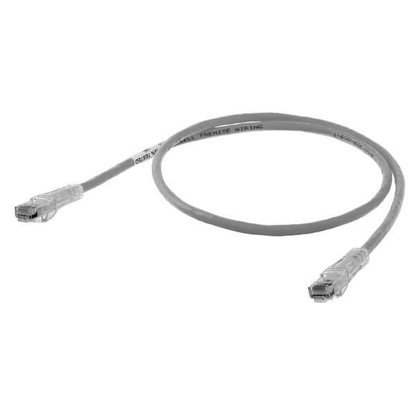 Ethernet Cable, Cat 6, Gray, 15 ft.