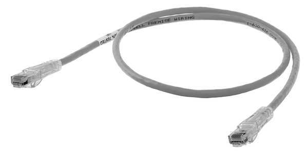 Ethernet Cable, Cat 6, Gray, 5 ft.