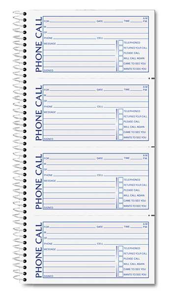 Telephone Message Book, 2-3/4 x 5