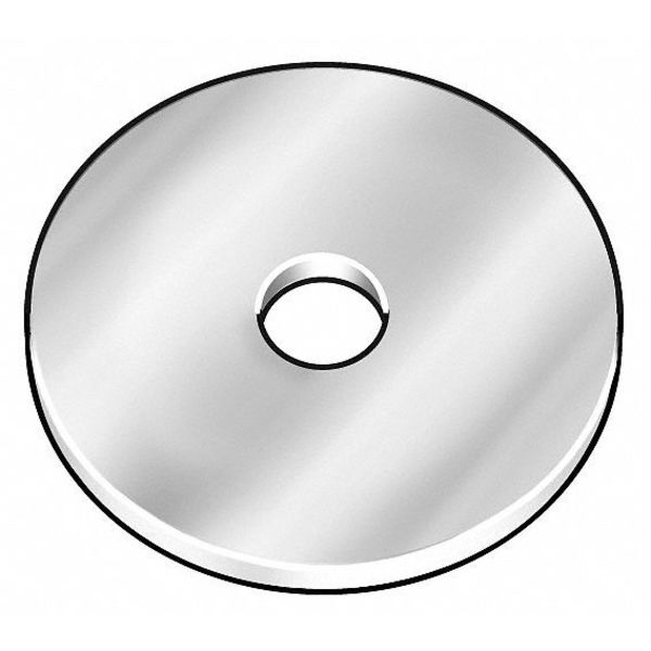 Fender Washer, Fits Bolt Size 1/2 in , Steel Zinc Plated Finish, 50 PK