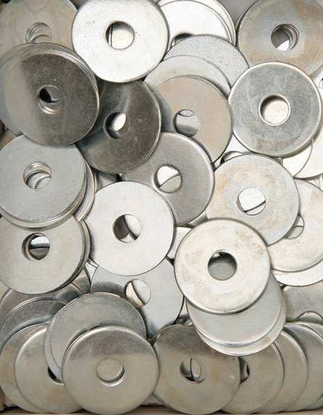 Fender Washer, Fits Bolt Size 1/4 in , Steel Zinc Plated Finish, 100 PK